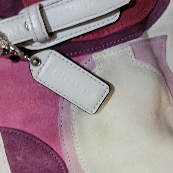 Rare Coach Suede Handbag - Picture 4 of 8